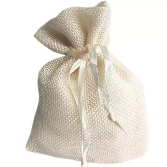 SACCHETTO JUTA CREMA H13